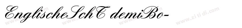 EnglischeSchT demiBo字体转换